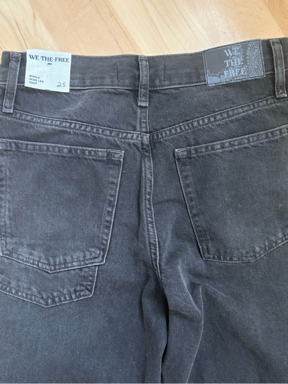 NWT Free People Ripple wide leg crop jeans - Picture 9 of 15